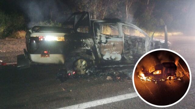 Queman vehículo y patrulla en Morelia, Michoacán, tras persecusión a estudiantes