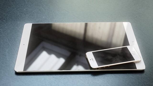 Concepto de un iPad Pro de 12.9 pulgadas con pantalla 'edge-to-edge'.