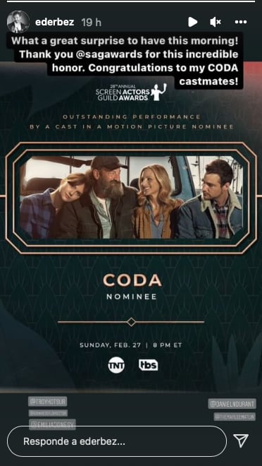 Eugenio Derbez honrado por nominación a los SAG Awards 2022