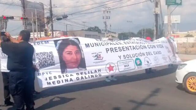 Autopista México-Texcoco, arman bloqueo por desaparición de maestra Jessica Medina y su hijo