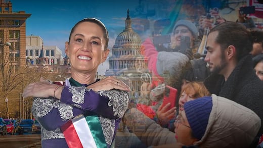 Claudia Sheinbaum recibe apoyo de migrantes mexicanos en su visita a Washington