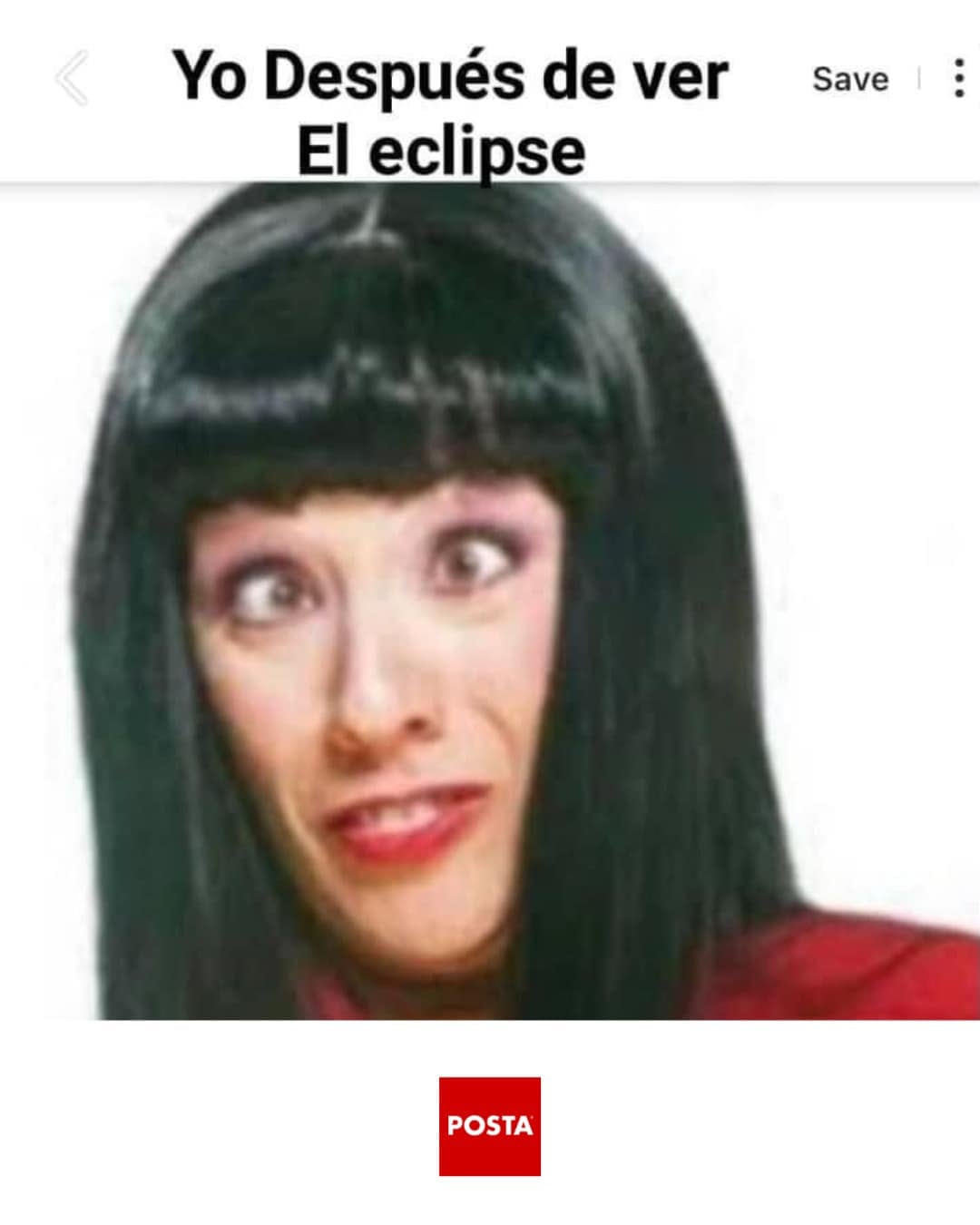 Memes de ojos rojos por el eclipse