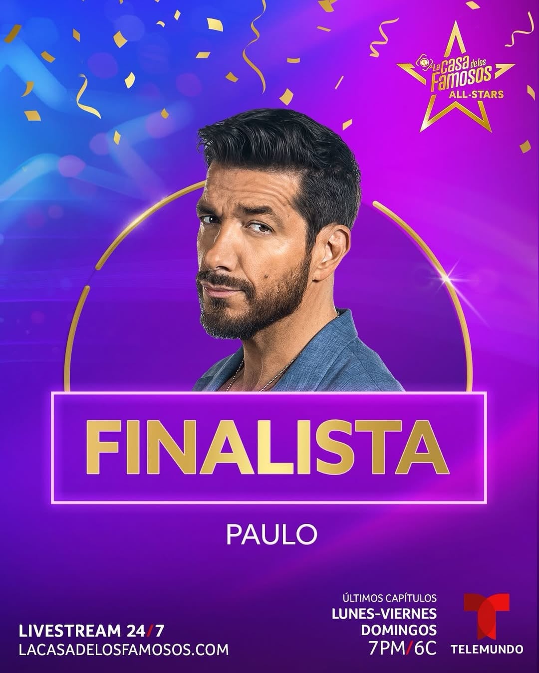 Paulo Quevedo, el segundo finalista de La Casa de los Famosos All Stars