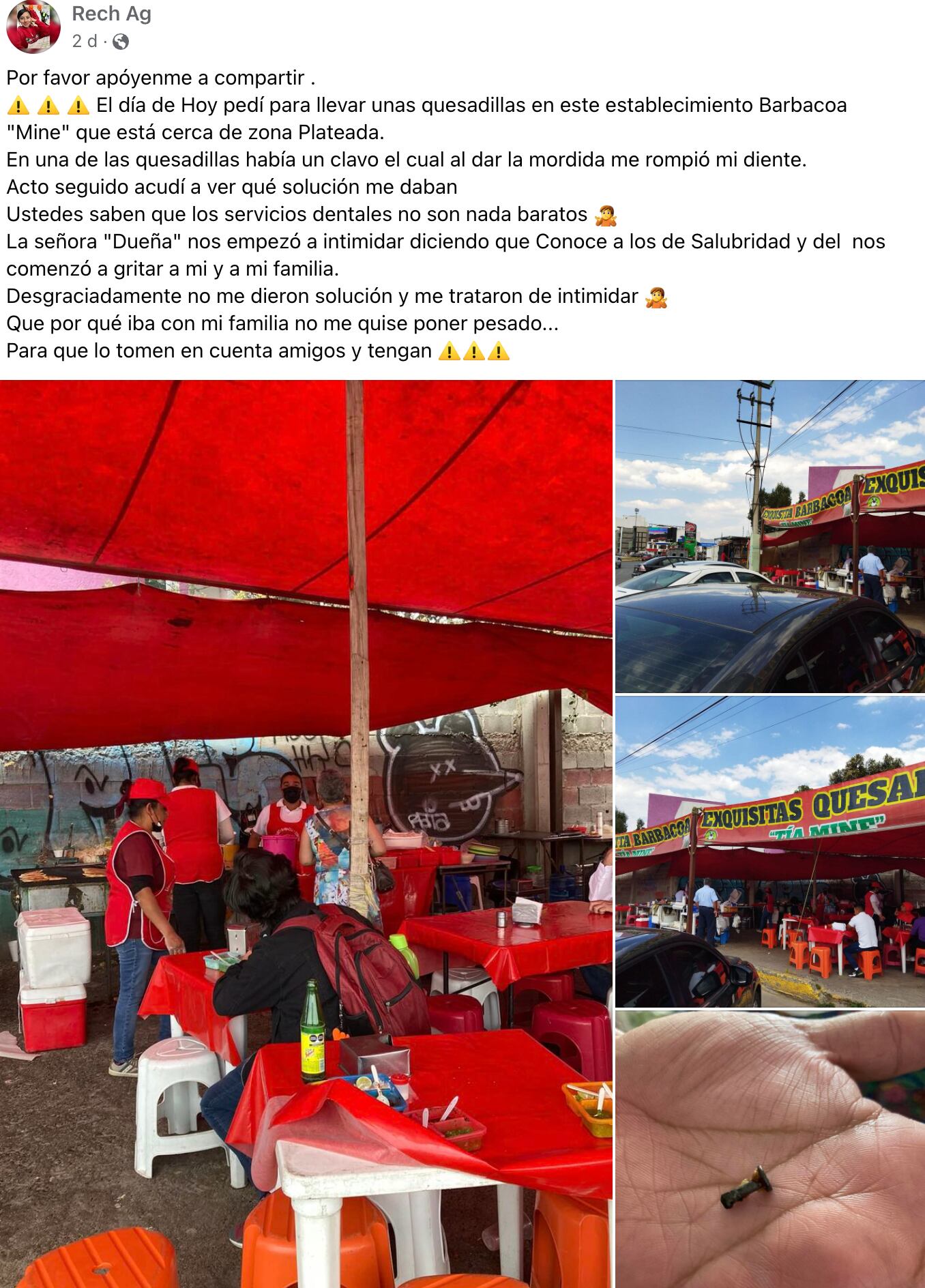 Va a la barbacoa y termina chimuela