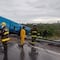 ¿Qué pasó en Puebla? Autobús volcó en la carretera Puebla-Atlixco y hay 35 heridos