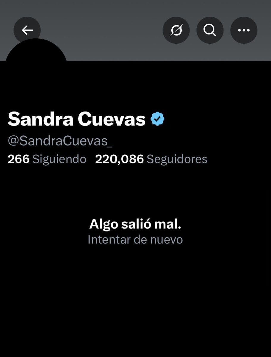 Sandra Cuevas borra su cuenta de X