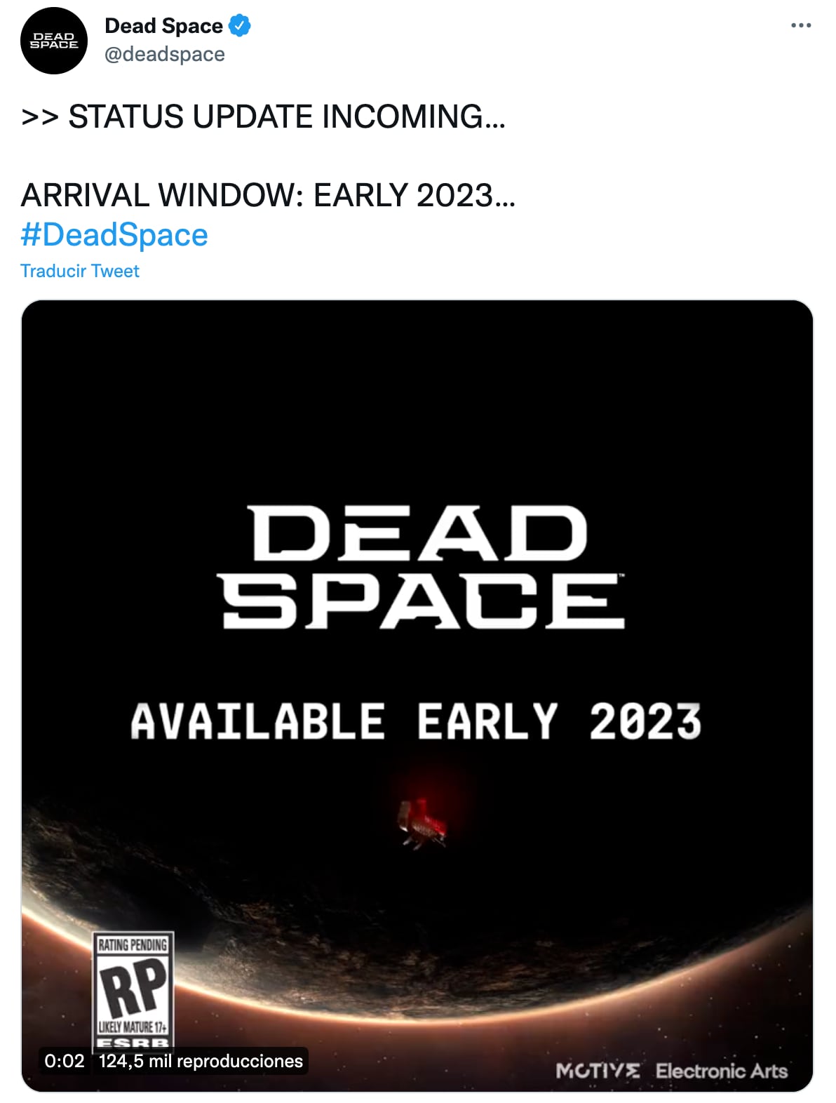Dead Space ventana de lanzamiento