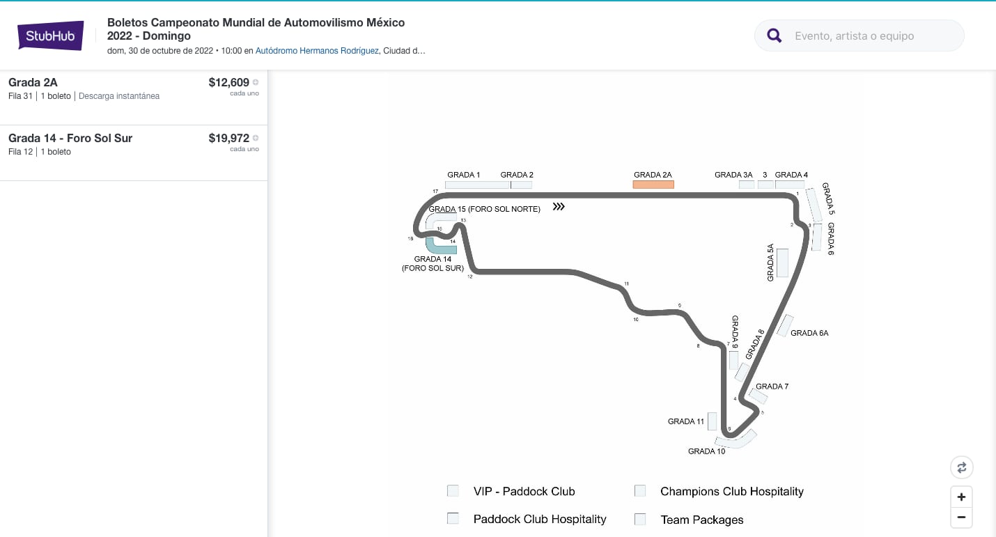 Reventa Gran Premio de México
