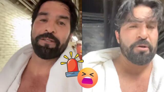 La alerta sísmica agarró a Arturo Carmona en toalla