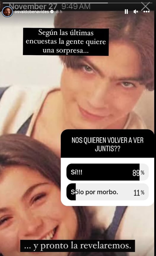 ¿Osvaldo Benavides y Ludwika Paleta se reencontrarán con sus personajes de Tita y Nandito?