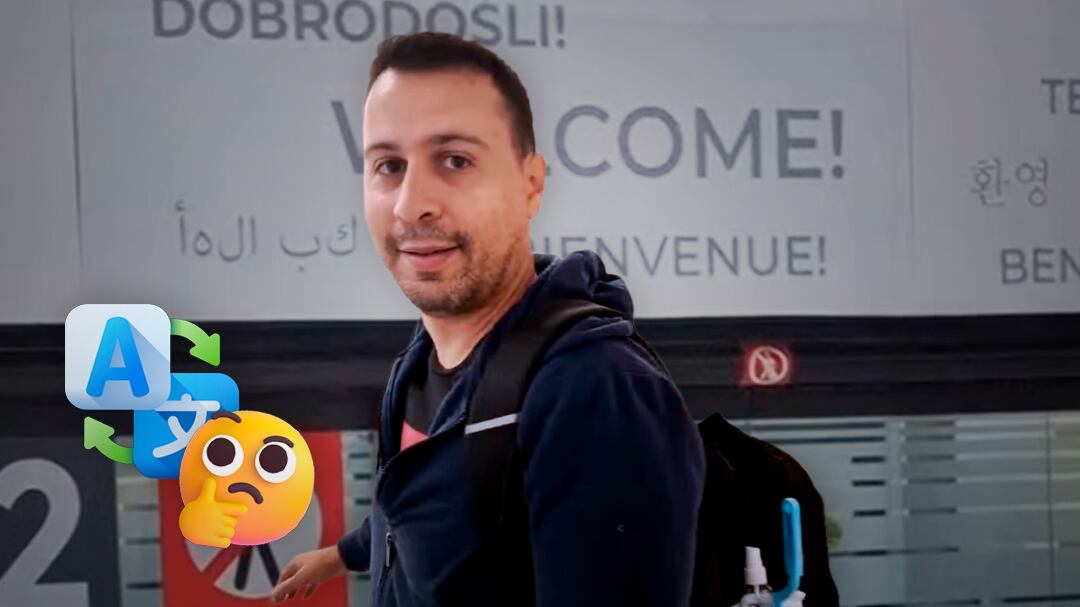 Exhiben error en letrero de bienvenida del AICM: en árabe dice palabra sin sentido