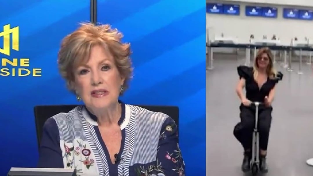 Itatí Cantoral pasea feliz sobre su maleta y Maxine Woodside pregunta dónde las venden (VIDEO)