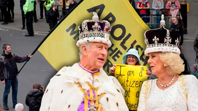 La coronación de Carlos III de Reino Unido y Camila no estuvo exenta de protestas contra la monarquía