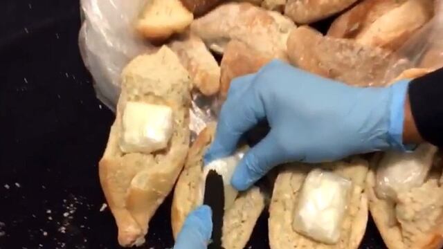 bolillos con cocaína