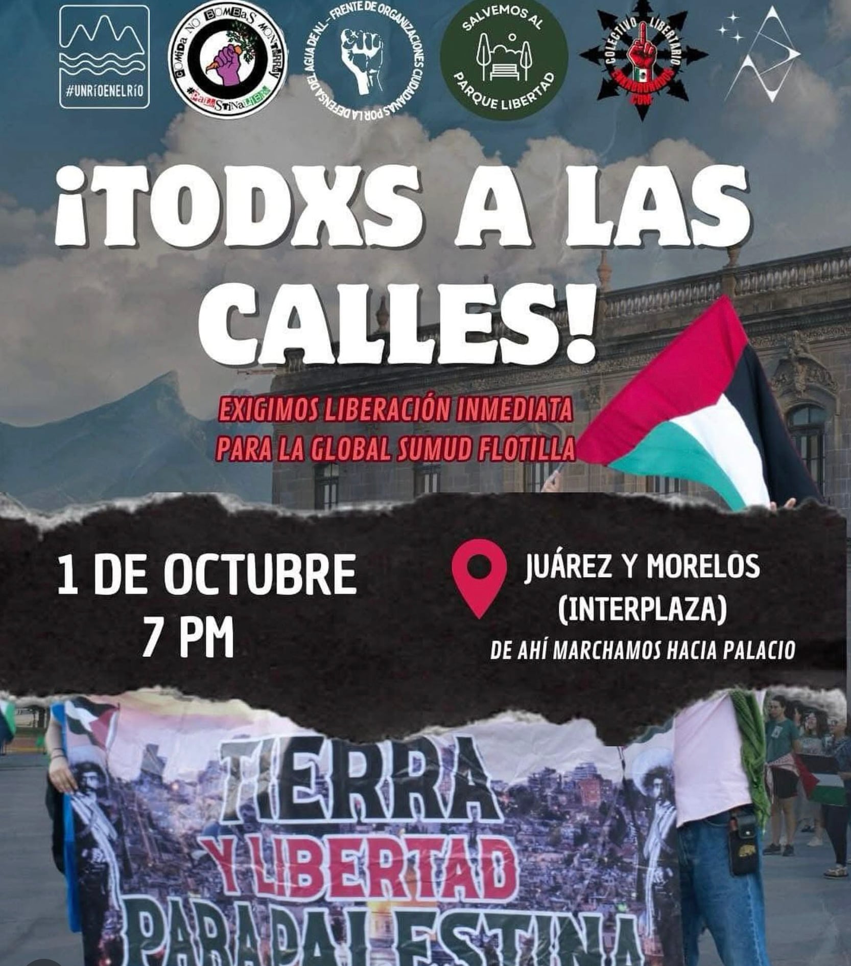 Marcha por Gaza en CDMX