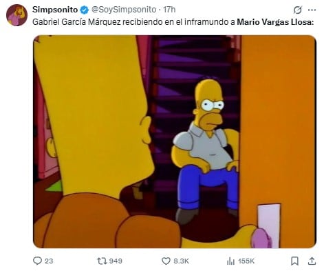 Memes de Mario Vargas Llosa y Gabriel García Márquez