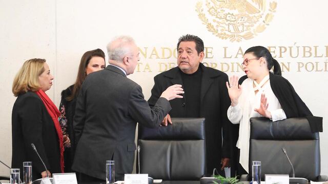 Reunión de Comisiones de Relaciones Exteriores, presididas por Héctor Vasconcelos y Vanessa Rubio.