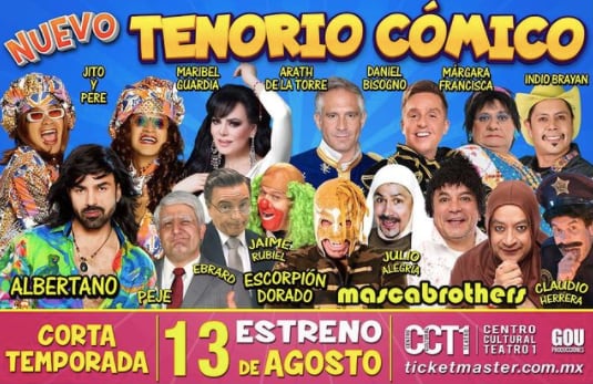 Elenco del "Nuevo Tenorio Cómico"