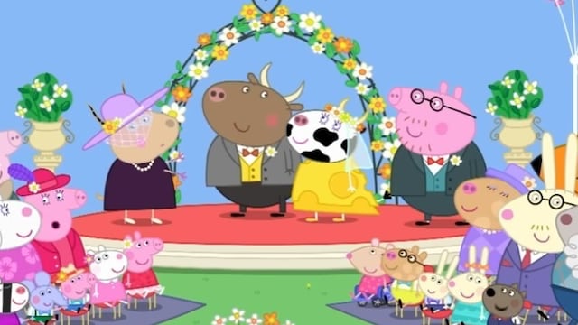 Peppa Pig en la boda del Señor Toribio y Señora Vaca
