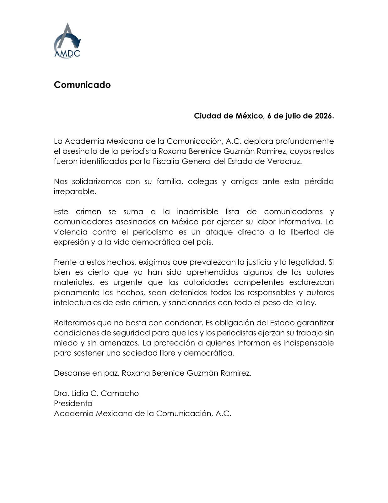 Exigen justicia por Roxana Guzmán