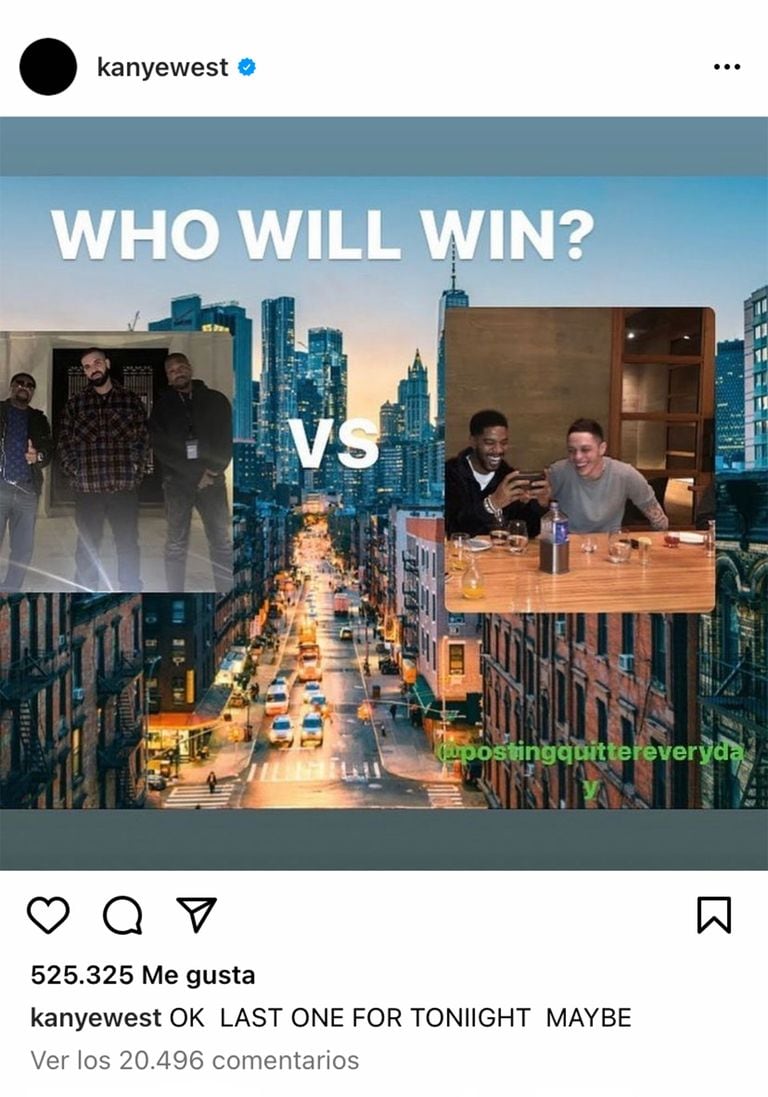 Memes de Kanye West y Pete Davidson