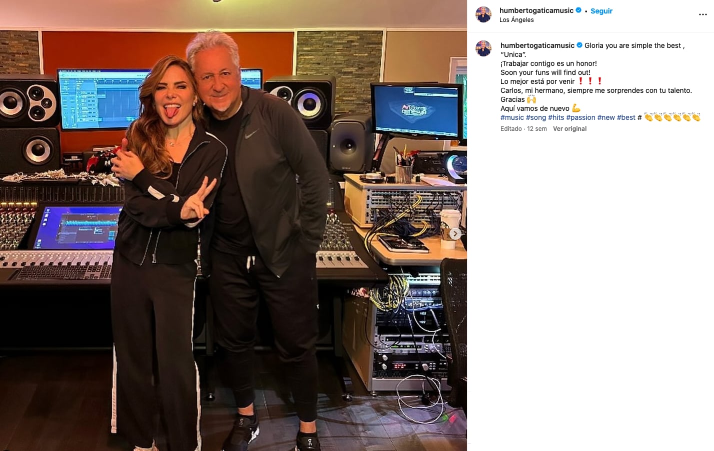 Gloria Trevi con Humberto Gática anuncia colaboración con Carlos Rivera.