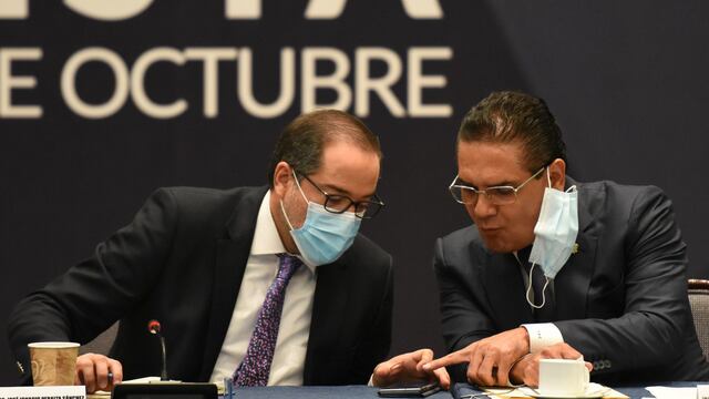 Ignacio Peralta y Silvano Aureoles.