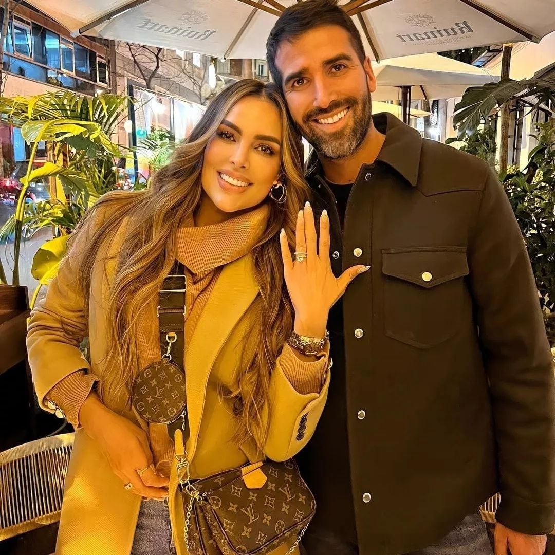 Sara Corrales y su exprometido Rafael Gutiérrez.