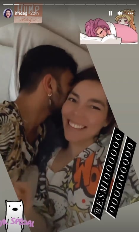 Frida Sofía y su novio.