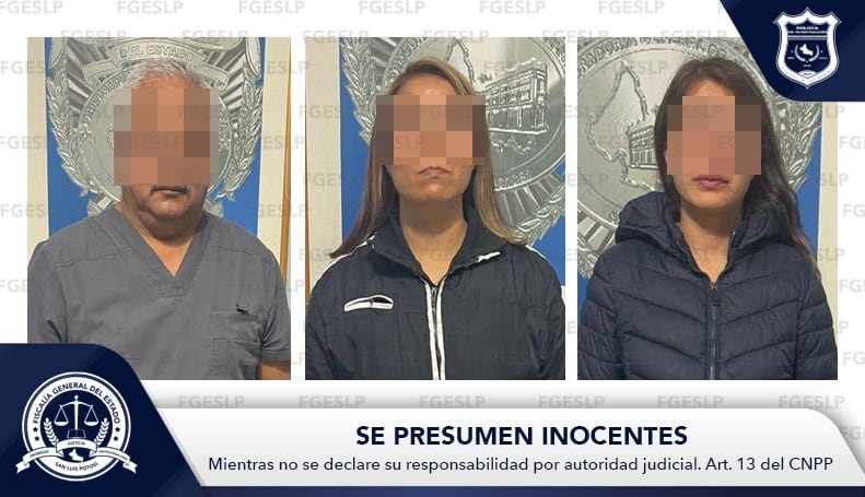 Los tres médicos detenidos