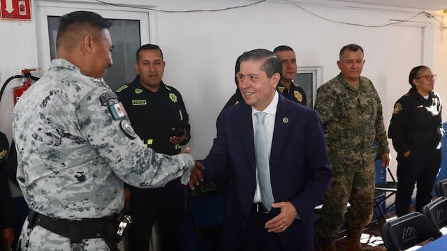Alcalde de Coyoacán con elementos de la SSC, Guardia Nacional y Secretaría de Marina