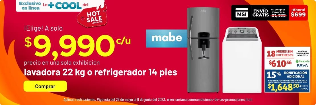 Folleto Soriana Hot Sale 2023: ofertas hasta el 6 de junio