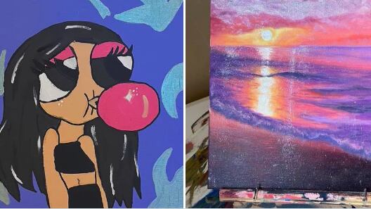 Memes reviven los cuadros feos de Mar de Regil para compararlos con el talento de la hija de Kim Kardashian