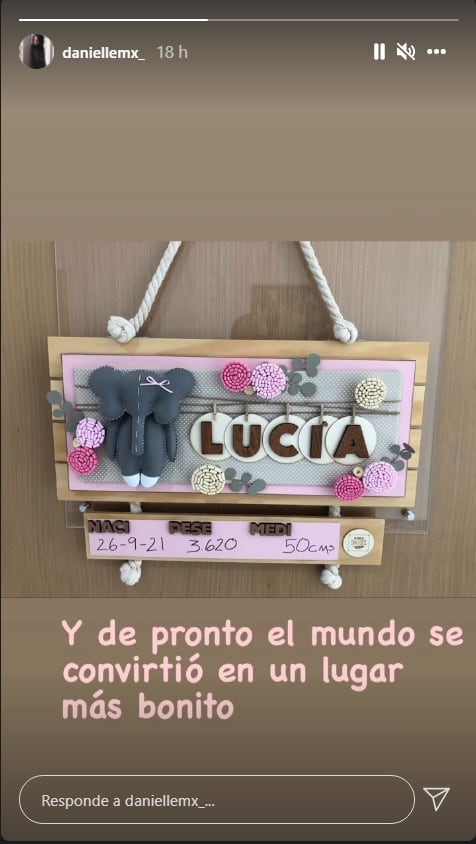 Danielle Dithurbide anuncia que ya es mamá
