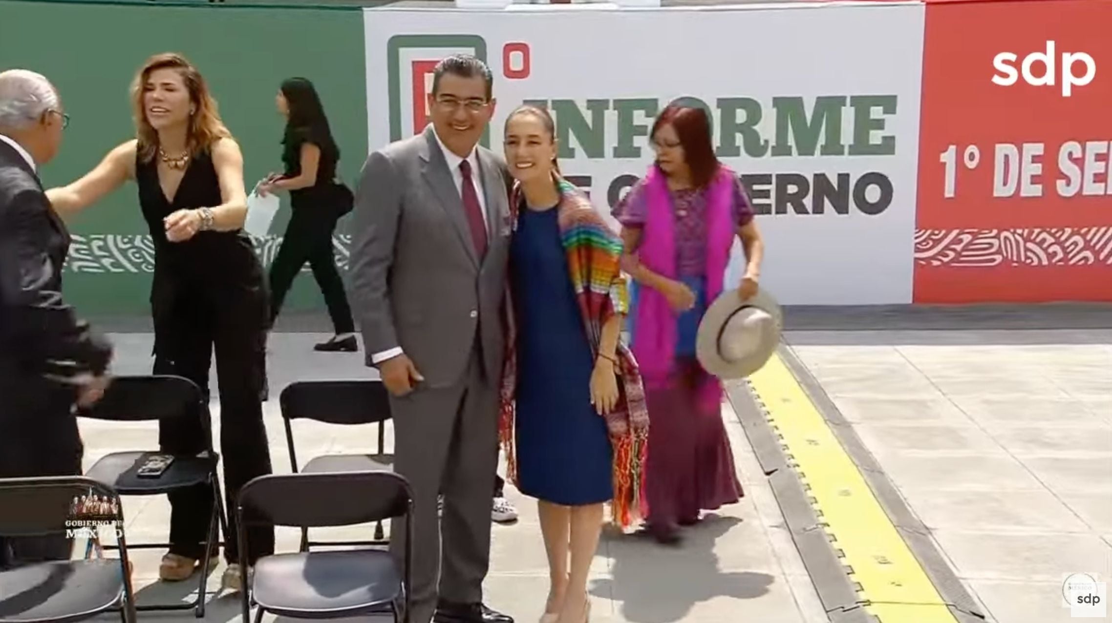 Claudia Sheinbaum en el sexto y último informe de AMLO en el Zócalo