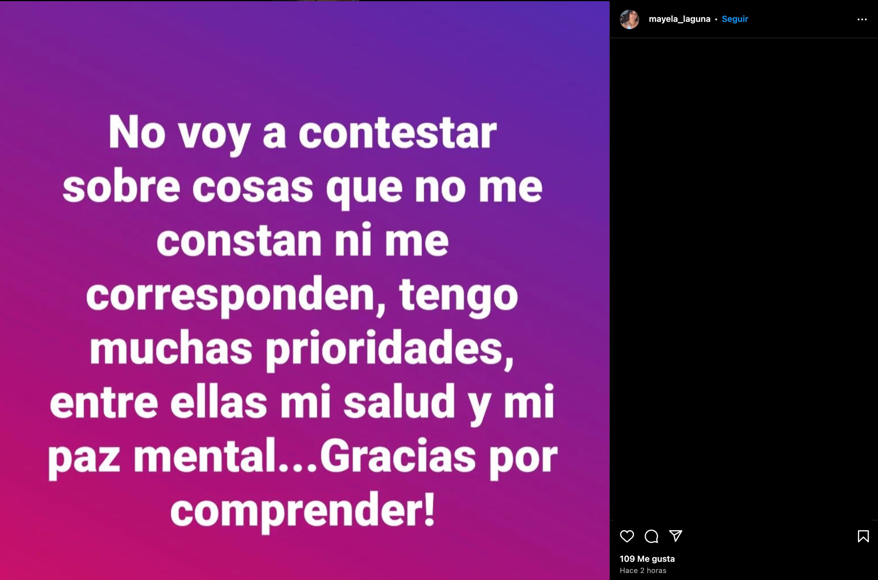 Mayela Laguna pide que dejen de preguntarle del supuesto romance de Luis Enrique Guzmán y Aurea Zapata