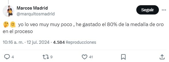 Tweet de Marcos Madrid