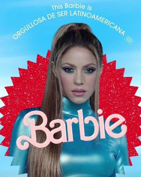 Shakira como Barbie le recuerda a Gerard Piqué que es orgullosamente latinoamericana