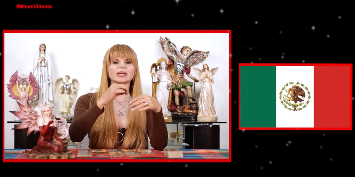 Mhoni Vidente dando sus predicciones sobre México en la era del Escorpión