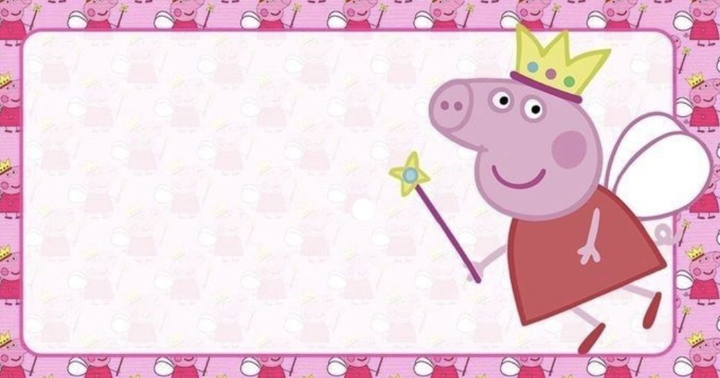 Tarjeta de Peppa Pig para graduación de hada