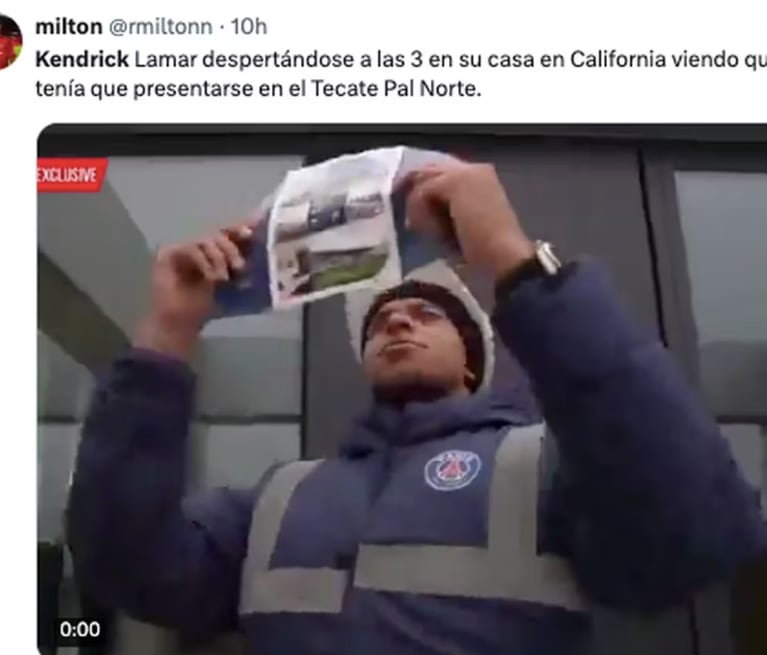 Meme de Kendrick Lamar cancelando en Tecate Pa’l Norte