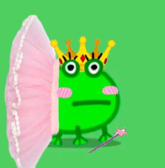 Stickers de la rana de Peppa Pig