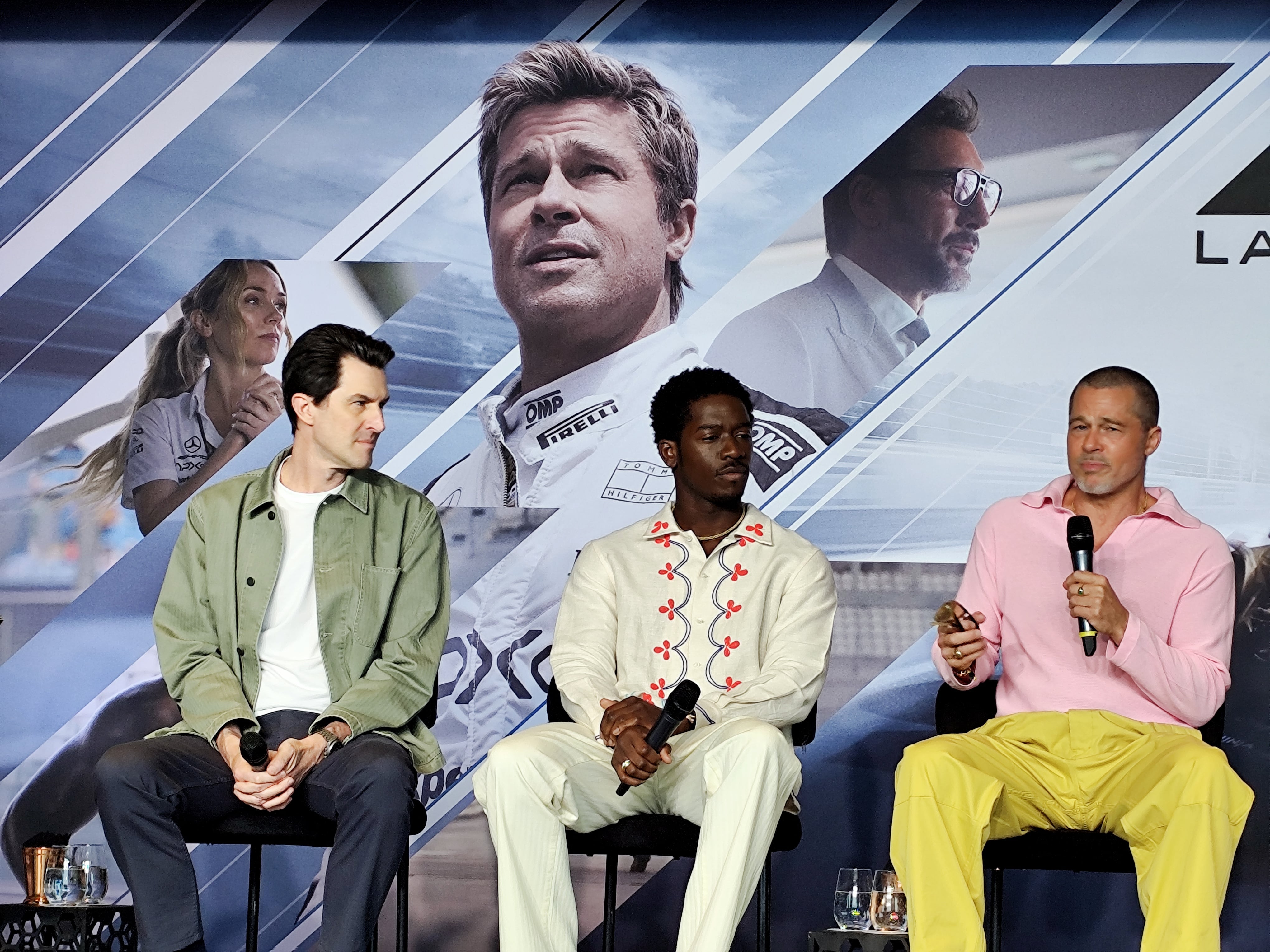 Brad Pitt en la presentación de F1: La película en CDMX