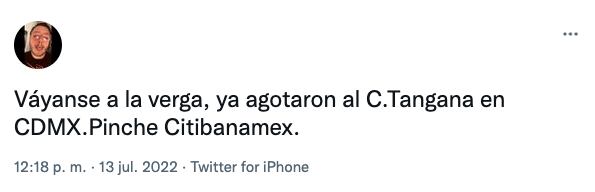 Queja boletos agotados C. Tangana