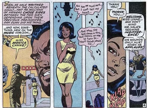 Monica Lynne en Avengers # 73 de 1969
