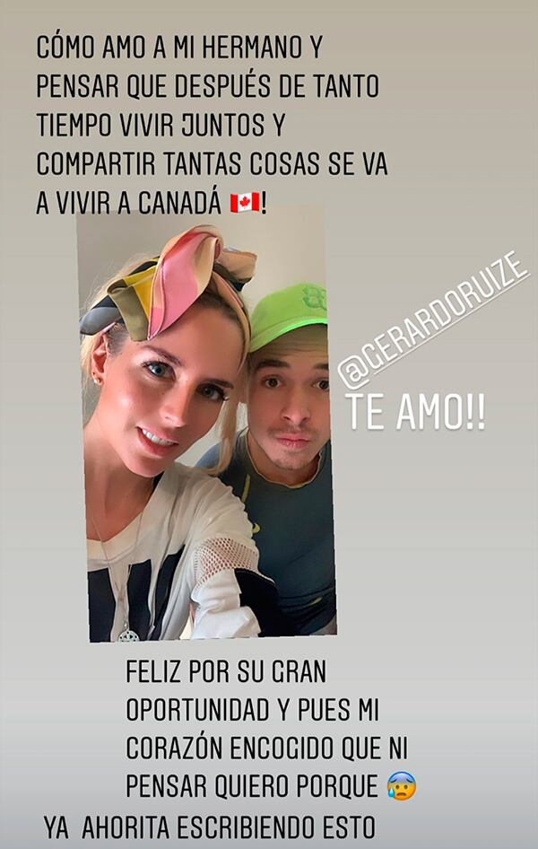 Tania Ruiz y su hermano Gerardo