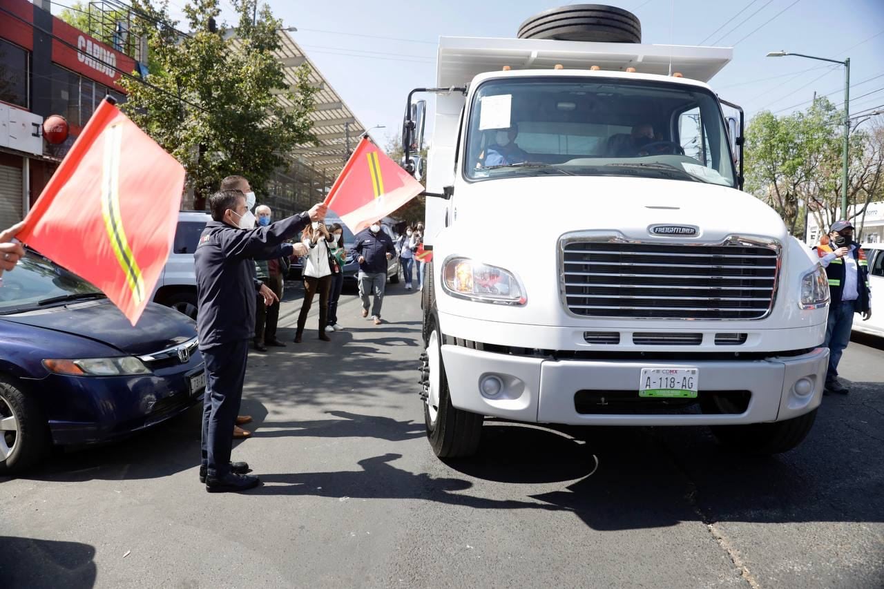 Nuevos camiones de la Alcaldía de Coyoacán
