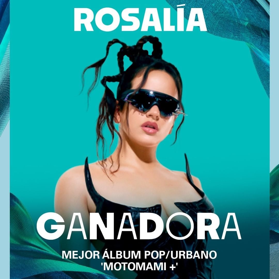 Rosalía gana en la categoría a Mejor Álbum Pop/Urbano