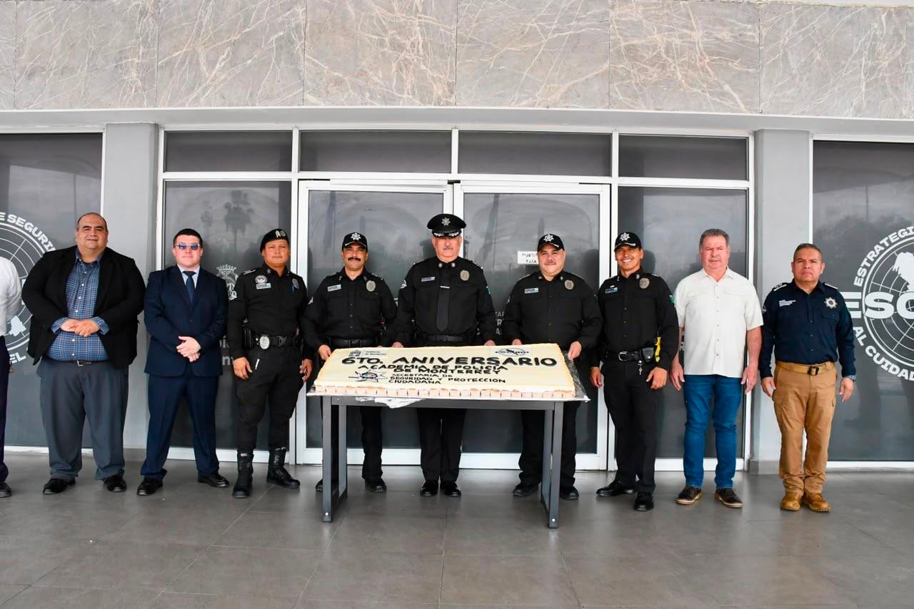 Monterrey celebra el 6° aniversario de su Academia de Policía con ceremonia cívica.