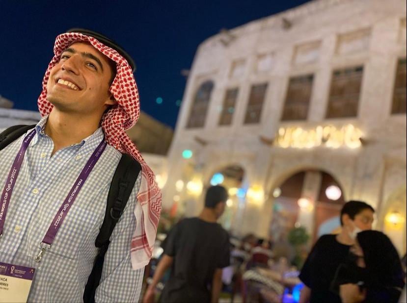 Andrés Vaca celebró el precio de la gasolina en Qatar.